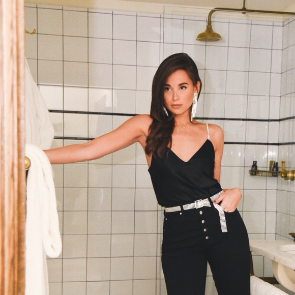 5 Button Black Woman’s Straight Jean - Picture 3 of 3